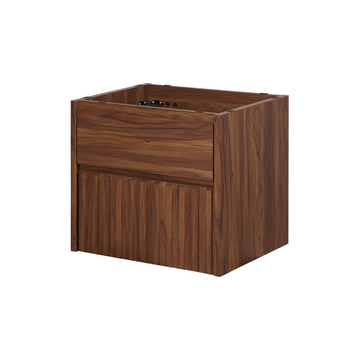 Sherwin Slat Modern Coastal 2-Drawer Wall Mounted Bath Vanity Cabinet Only (Sink Basin Not Included) - JONATHAN Y
